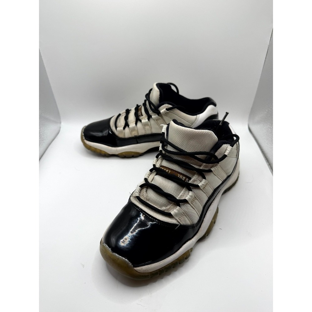 Air Jordan 11 Low BG Concord Kid 5 Sneaker White Black Patent Leather Basketball
